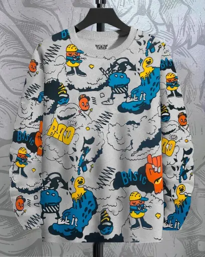 Men Full Sleeve Printed T-shirts - 6 Variants